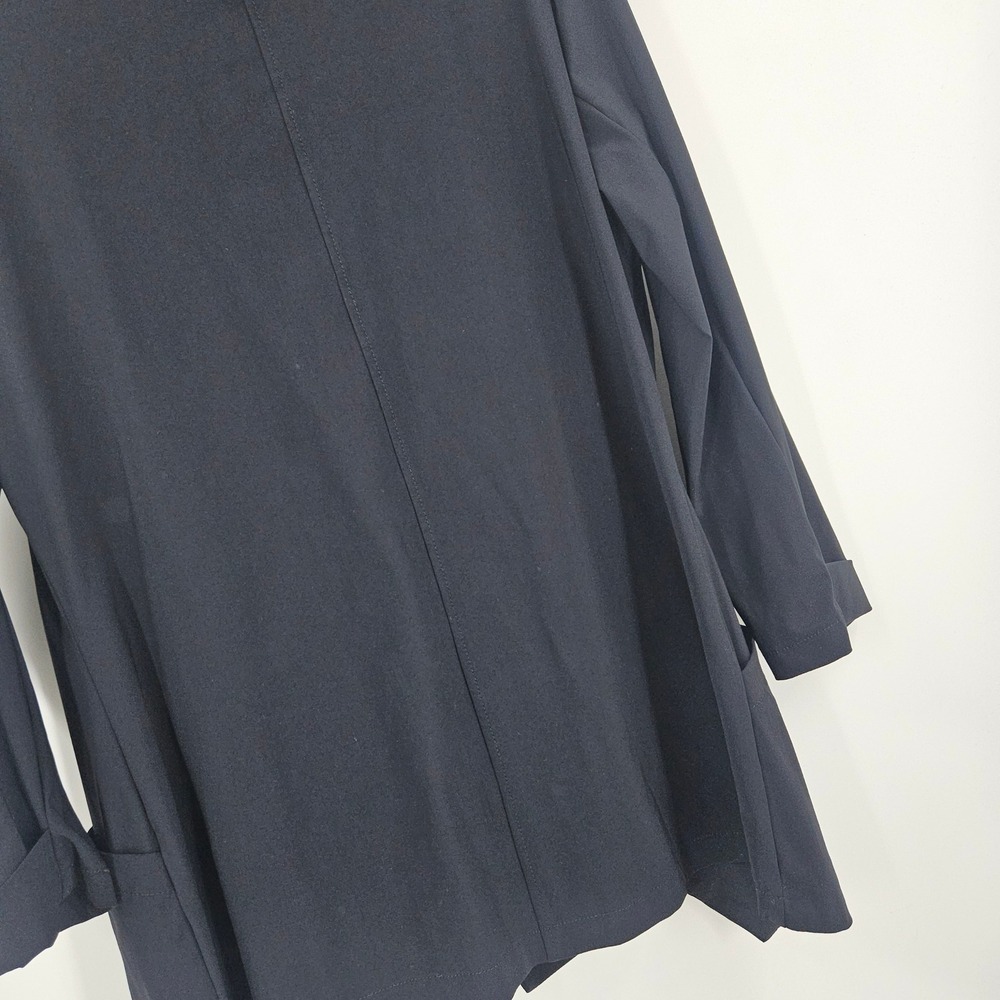 Porto San Francisco Blazer Jacket Black Stretch Minimalist Art to Wear Size 2 - Picture 8 of 8